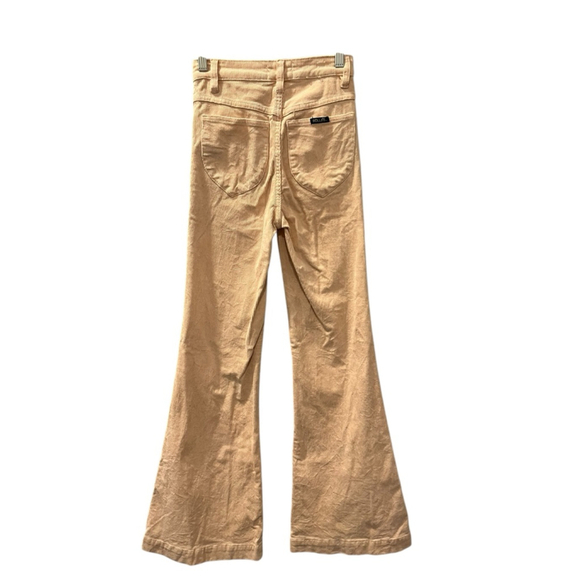 Rolla's Eastcoast Flare Corduroy Pants Size 24 High Rise Ballet Pink Casual Boho - Picture 3 of 5